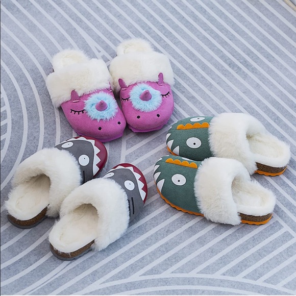 NEW Animal Slippers,Cute House Fuzzy Fluffy Clogs for Toddler/Little Kid/Big Kid - Picture 5 of 5